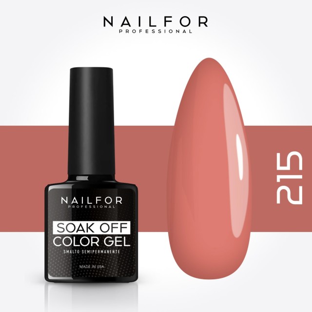 Semi-permanent nail polish color: Slimline semi-permanent gel polish 215-S Nailfor €6.49