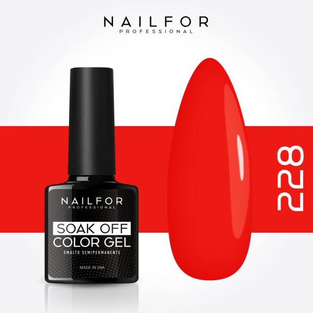 Semipermanente smalto colore per unghie: SlimLine smalto gel semipermanente 228-S Nailfor 6,49 €