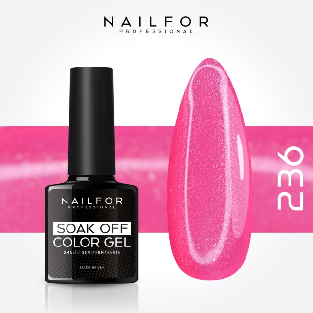 Semi-permanent nail polish color: Slimline semi-permanent gel polish 236-S Nailfor €6.49
