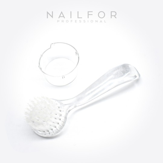 accessori per unghie, nails nail art alta qualità SPAZZOLA TONDA per unghie BIANCO Nailfor 0,99 € Nailfor