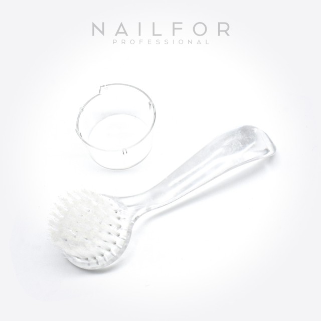 accessori per unghie, nails nail art alta qualità SPAZZOLA TONDA per unghie BIANCO Nailfor 1,00 € Nailfor