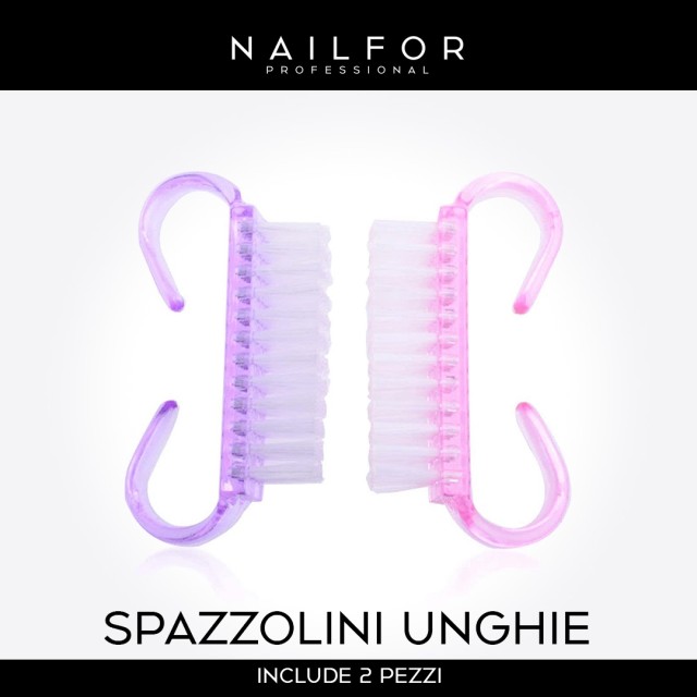 accessori per unghie, nails nail art alta qualità SPAZZOLINI UNGHIE - 2pz Nailfor 1,99 € Nailfor