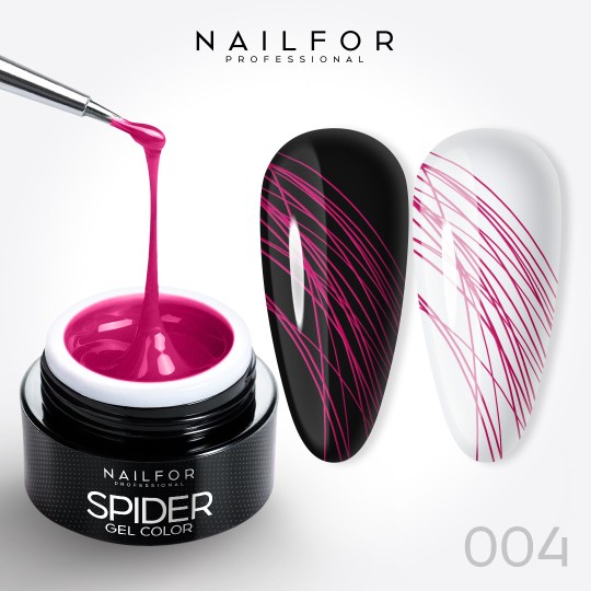 nail gel color, nail art , nails Spider gel - 04 Fuchsia | Nailfor €4.99