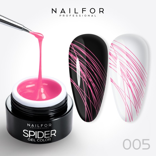 colore gel per unghie, nail art, nails SPIDER GEL - 05 Rosa | Nailfor 2,99 €