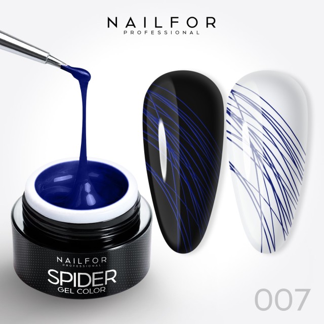 colore gel per unghie, nail art, nails SPIDER GEL - 07 Blu | Nailfor 4,99 €