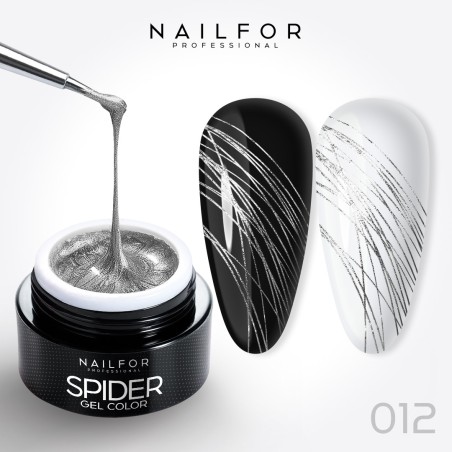 color gel para uñas, nail art , nails Spider gel - 12 Brillo Glitter | Nailfor 4,99 €