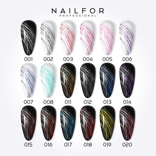colore gel per unghie, nail art, nails SPIDER GEL - 12 Argento Glitter | Nailfor 4,99 €
