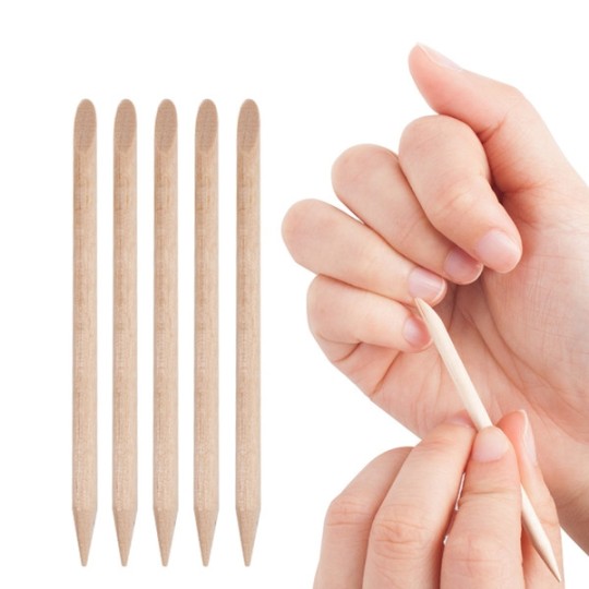 Accesorios para uñas, nails de alta calidad, nail art empujador de cutículas, palitos de madera profesionales, 20 piezas, Nailfo 2