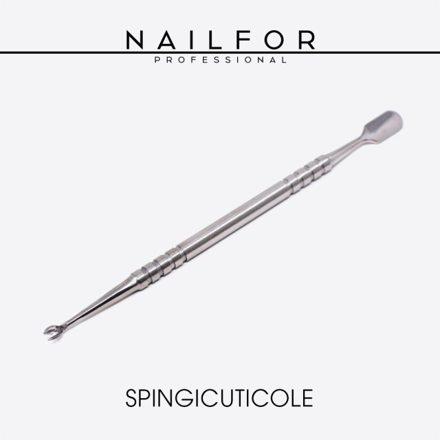 accessori per unghie, nails nail art alta qualità Spingicuticole professionale DOPPIA PUNTA in acciaio inossidabile Nailfor 4...