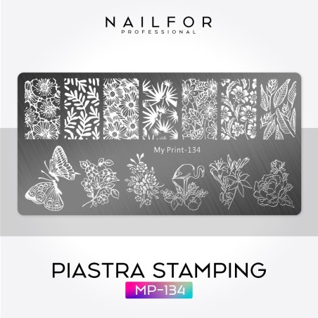 Décoration nail art reconstruction Stamping plaque de stamping MP-134 Nailfor 4,99 €