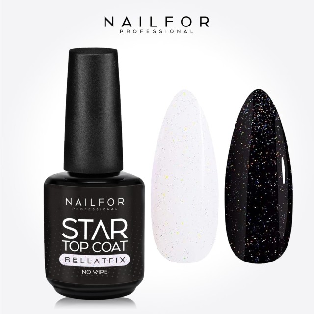 Gel per unghie ricostruzione STAR Top Coat BELLATRIX - 15ML Sigillante No Wipe Nailfor 12,99 €