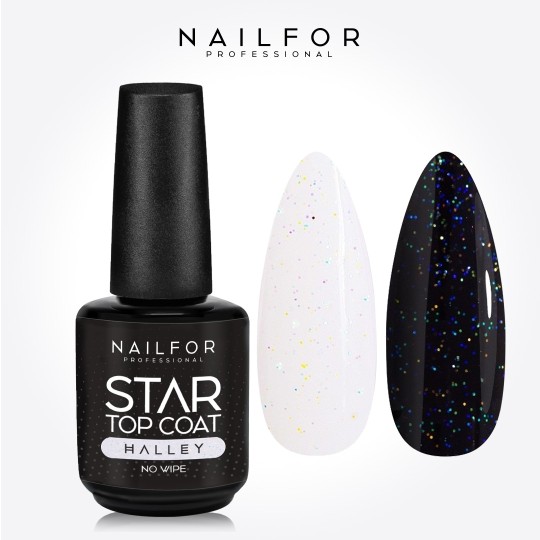Star Top Coat Halley Nail Gel Reconstruction - 15ML No Wipe Nailfor Sealant €12.99