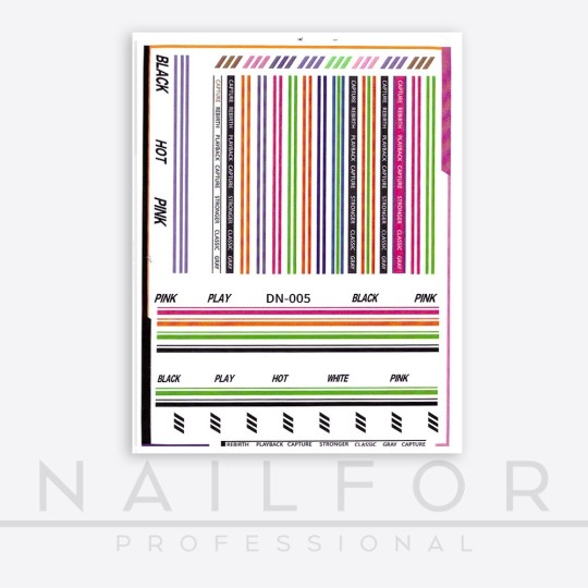 nail art decoration nail reconstruction Stickers ADHESIVES ST112 Nailfor €1.99