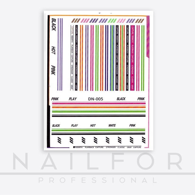 Decoración nail art , reconstrucción de uñas, Stickers ADHESIVAS ST112 Nailfor 1,99 €