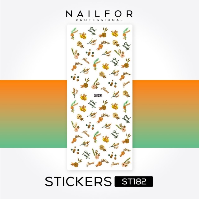 decorazione nail art ricostruzione unghie STICKERS ADESIVI - ST182 Nailfor 1,99 €