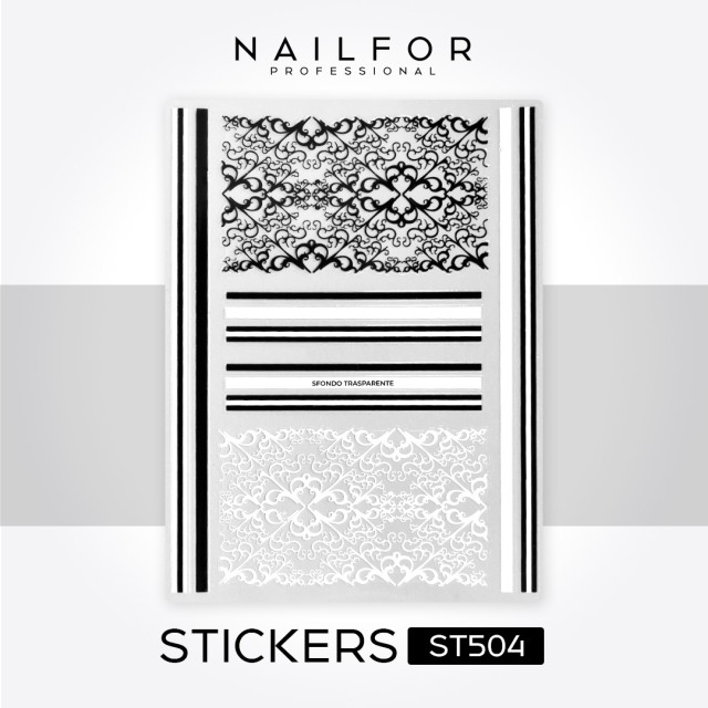 decorazione nail art ricostruzione unghie STICKERS ADESIVI - ST504 Nailfor 1,99 €