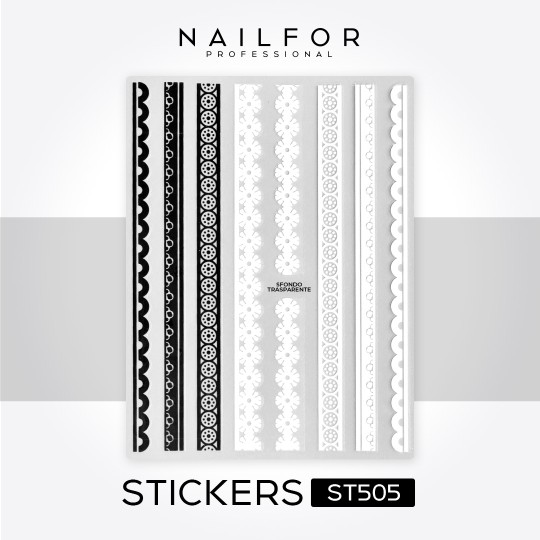 Decoración nail art , reconstrucción de uñas, Stickers ADHESIVAS - ST505 Nailfor 1,99 €