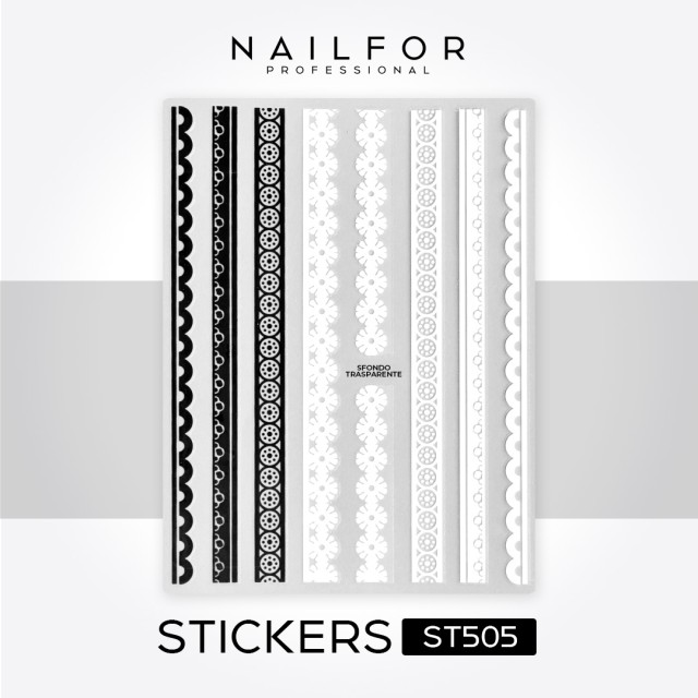 decorazione nail art ricostruzione unghie STICKERS ADESIVI - ST505 Nailfor 1,99 €