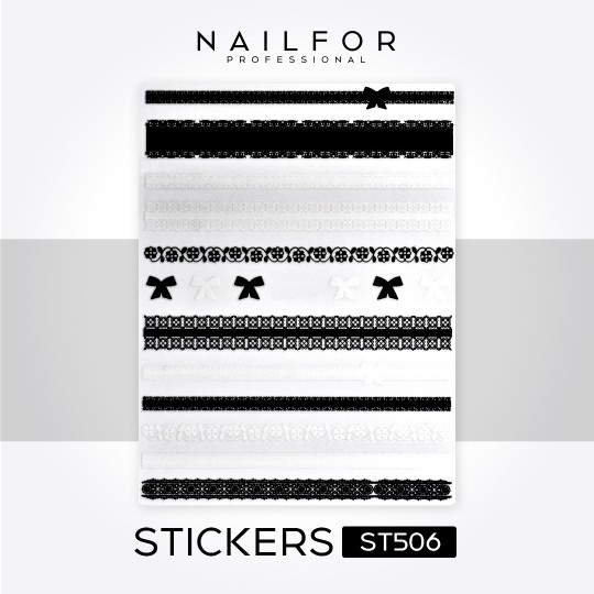 Decoración nail art , reconstrucción de uñas, Stickers ADHESIVAS - ST506 Nailfor 1,99 €