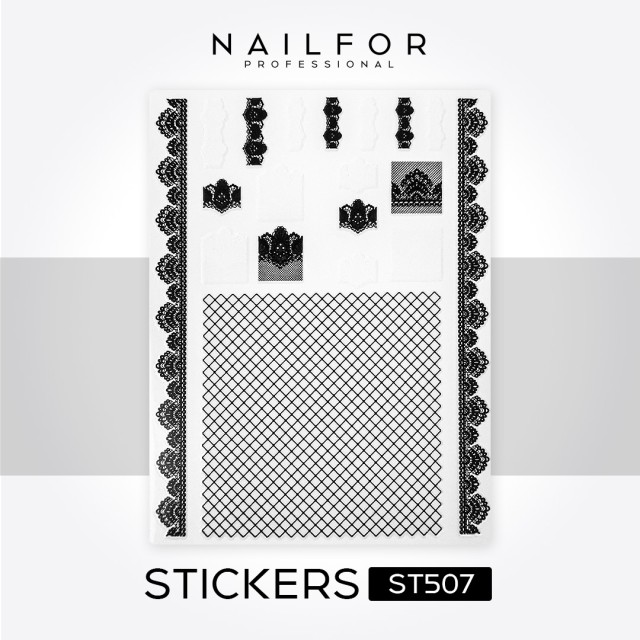 decorazione nail art ricostruzione unghie STICKERS ADESIVI - ST507 Nailfor 1,99 €