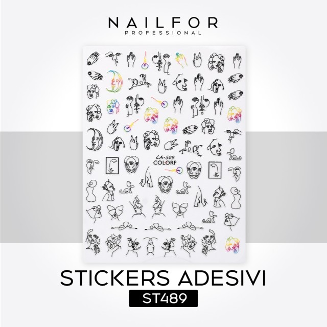 decorazione nail art ricostruzione unghie STICKERS ADESIVI ART - ST489 Nailfor 1,99 €