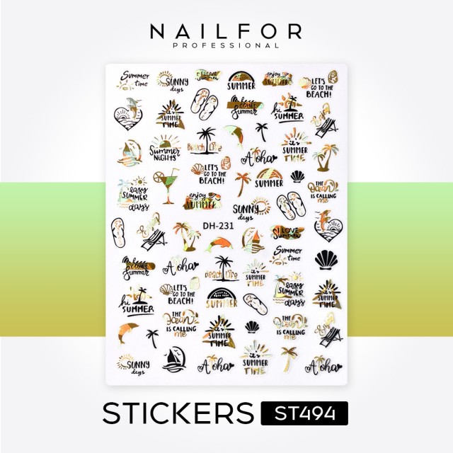 AUTOCOLLANTS STICKERS GOLDEN SUMMER - ST494