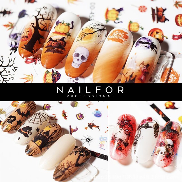 nail art decoration nail reconstruction Stickers ADHESIVES HALLOWEEN - ST455 Nailfor €1.99