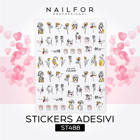 AUTOCOLLANTS STICKERS ROSES-ST488