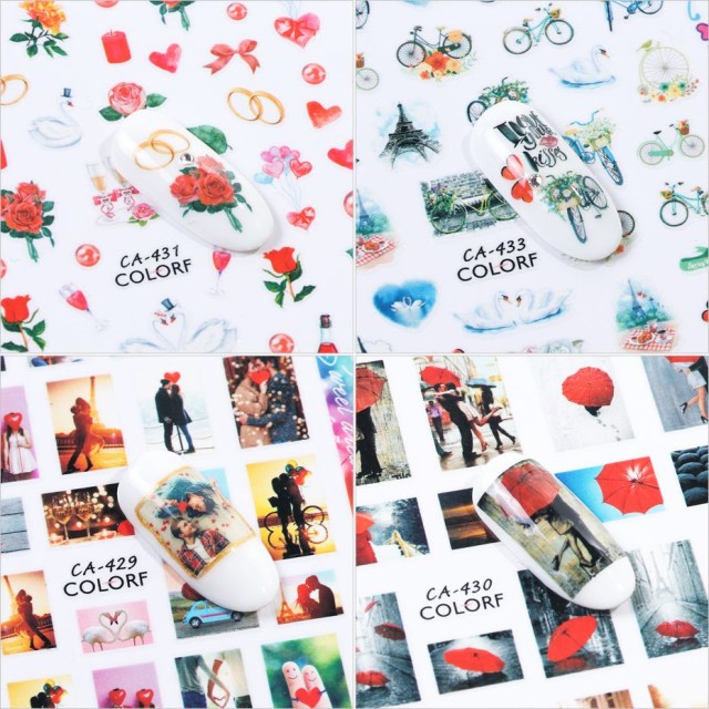 Decoración nail art , reconstrucción de uñas, Stickers SAN VALENTÍN - ST400 Nailfor 1,99 €