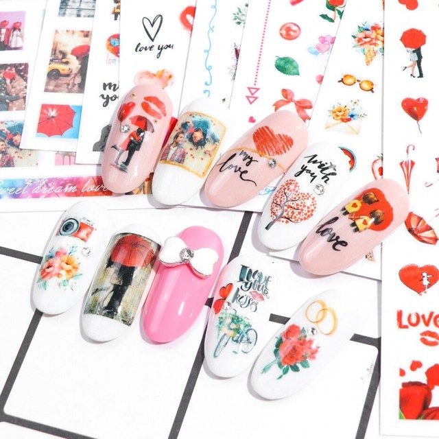 nail art decoration nail reconstruction Stickers VALENTINE'S DAY ADHESIVES - ST400 Nailfor €1.99