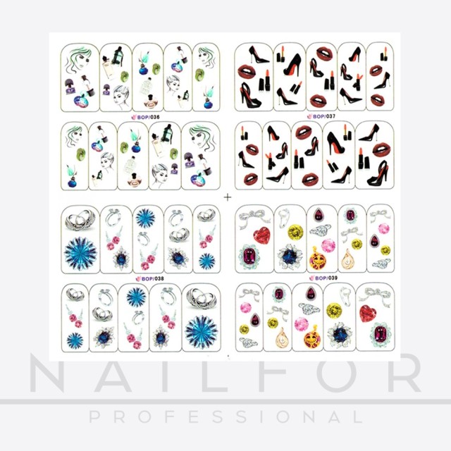 decorazione nail art ricostruzione unghie STICKERS ADESIVI ST141 Nailfor 1,99 €