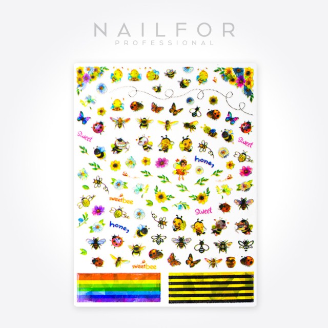decorazione nail art ricostruzione unghie STICKERS ADESIVI ST601 ape Nailfor 1,99 €