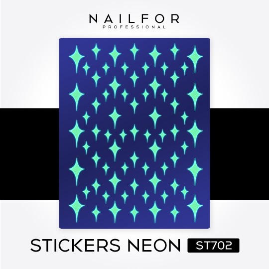 Décoration nail art reconstruction d'ongles Stickers NEON - ST702 Nailfor 2,49 €