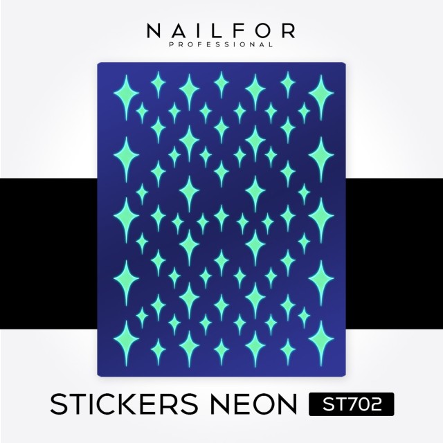 decorazione nail art ricostruzione unghie STICKERS NEON - ST702 Nailfor 2,49 €