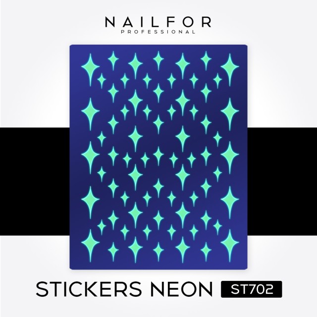 Decoración nail art , reconstrucción de uñas, Stickers NEON - ST702 Nailfor 2,49 €