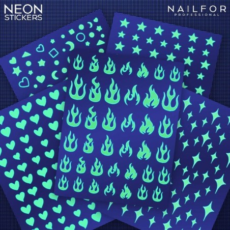 Decoración nail art , reconstrucción de uñas, Stickers NEON - ST702 Nailfor 2,49 €