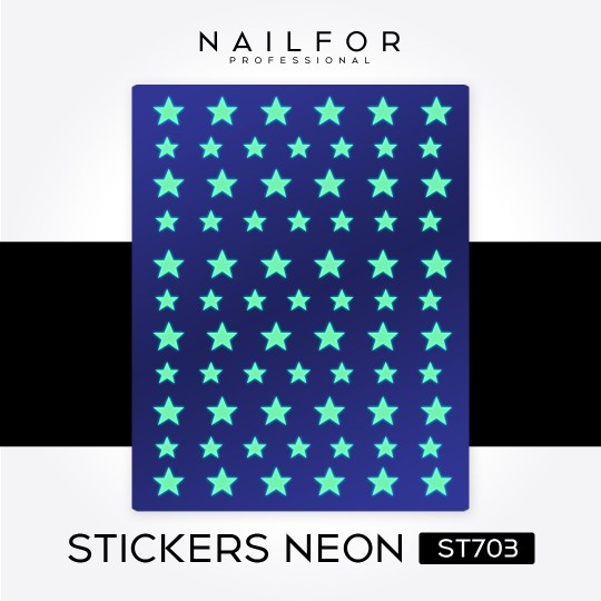 nail art decoration nail reconstruction Stickers NEON - ST703 Nailfor €2.49