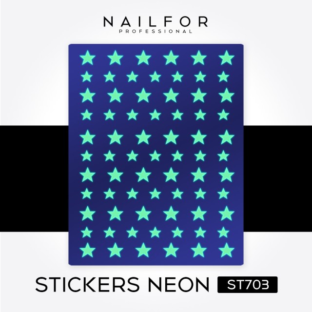 decorazione nail art ricostruzione unghie STICKERS NEON - ST703 Nailfor 2,49 €
