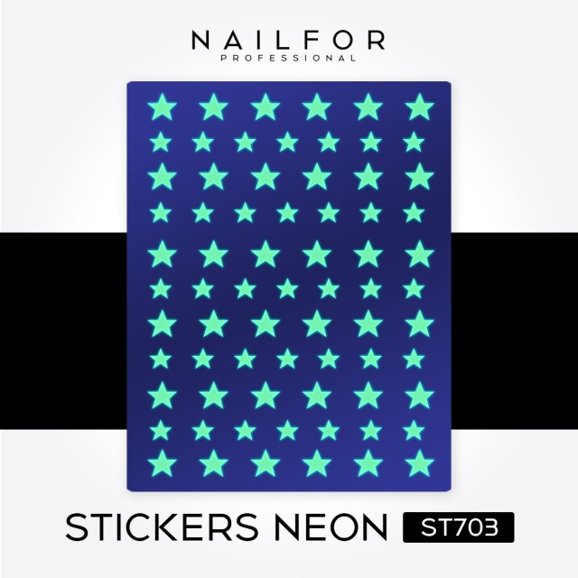 Decoración nail art , reconstrucción de uñas, Stickers NEON - ST703 Nailfor 2,49 €