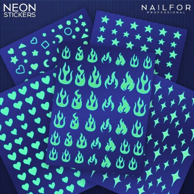 Décoration nail art reconstruction d'ongles Stickers NEON - ST703 Nailfor 2,49 €