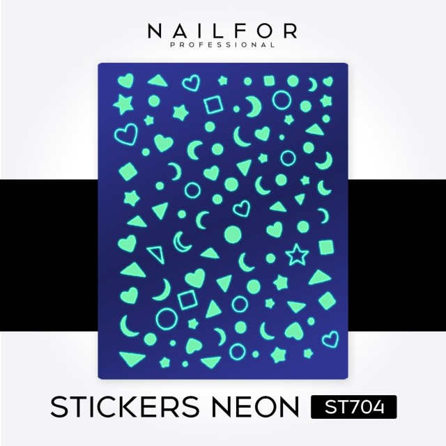decorazione nail art ricostruzione unghie STICKERS NEON - ST704 Nailfor 2,49 €