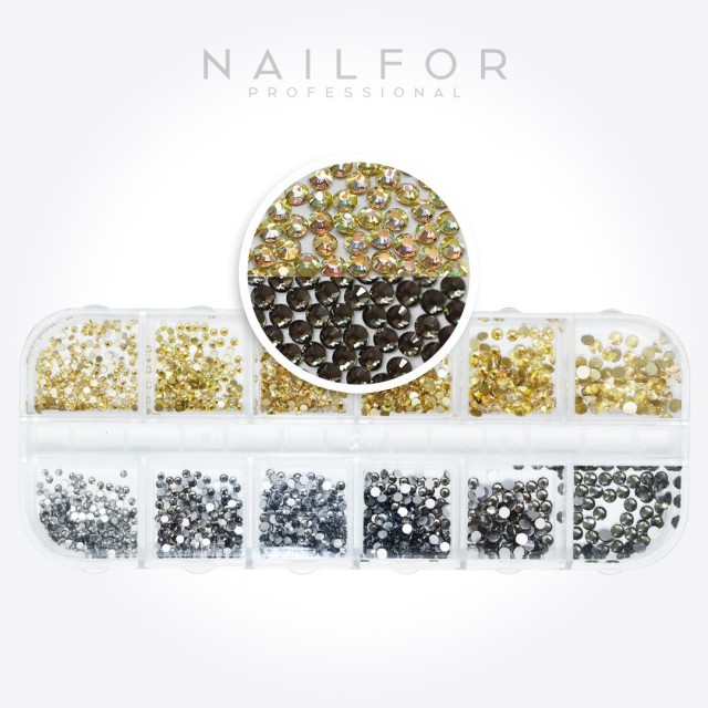 decorazione nail art ricostruzione unghie STRASS DECOMIX - 10 Nailfor 8,99 €