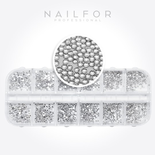 nail art decoration nail reconstruction Strass Decomix - 12 Nailfor €8.99