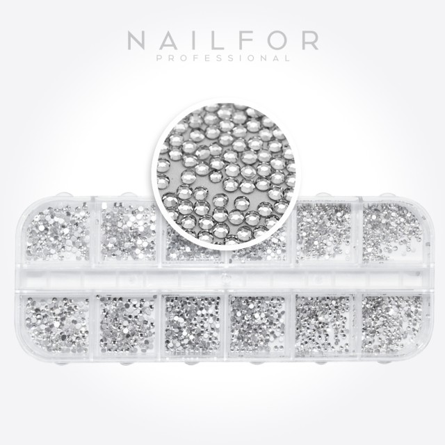 Decoración nail art , reconstrucción de uñas Strass Decomix - 12 Nailfor 8,99 €