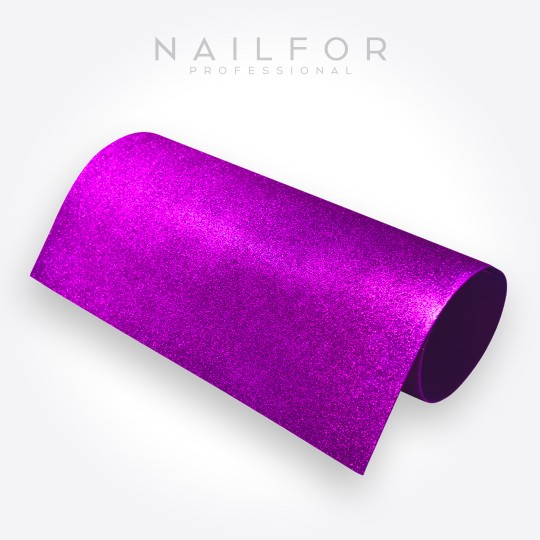 nail accessories, high quality nail art nails GLITTERED EVA RUBBER MAT - PURPLE 60X40 Nailfor €4.99 Nailfor