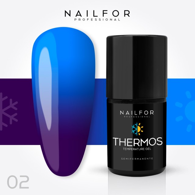 Esmalte de uñas semipermanente color: Thermos ESMALTE DE UÑAS SEMIPERMANENTE 02TH Nailfor 8,99 €