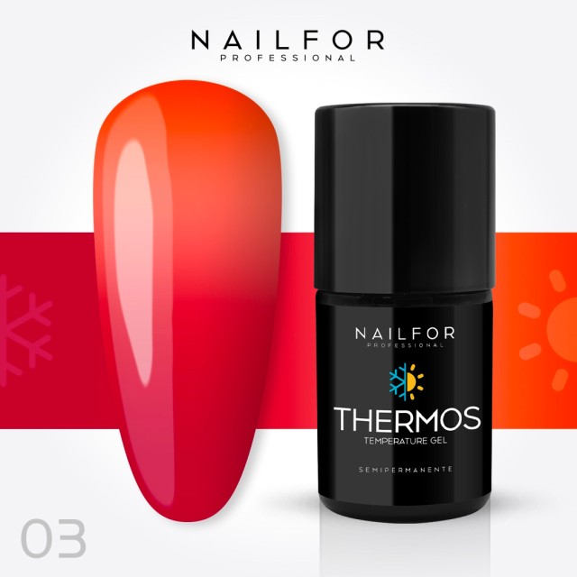 Thermos SEMI-PERMANENT nail polish 03th Fluo