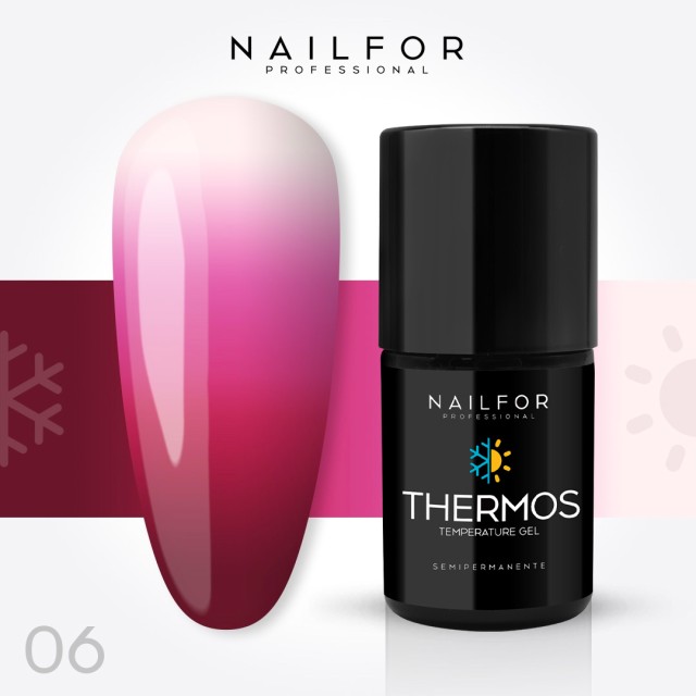 Vernis à ongles semi-permanent couleur : Thermos VERNIS À ONGLES SEMI-PERMANENT 06TH Nailfor 9,99 €