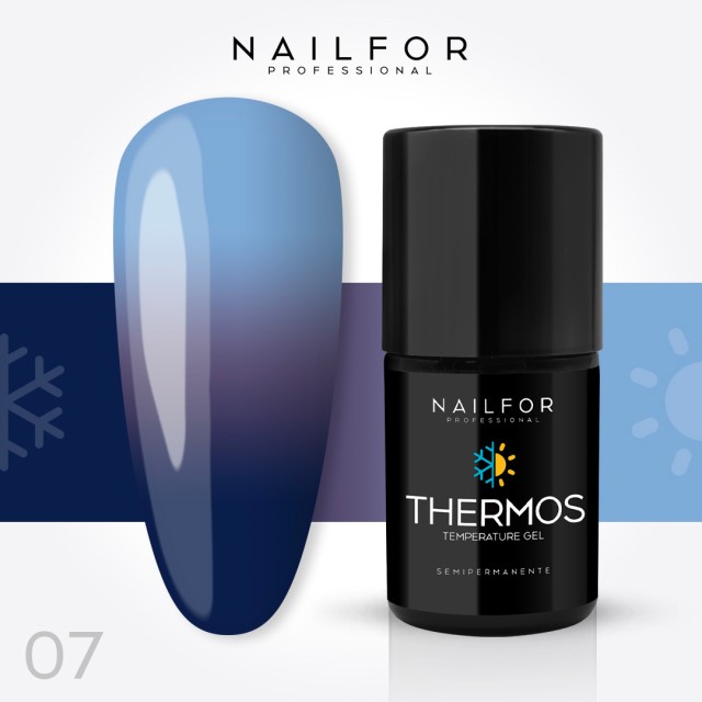 Semipermanente smalto colore per unghie: THERMOS SMALTO SEMIPERMANENTE 07TH Nailfor 8,99 €