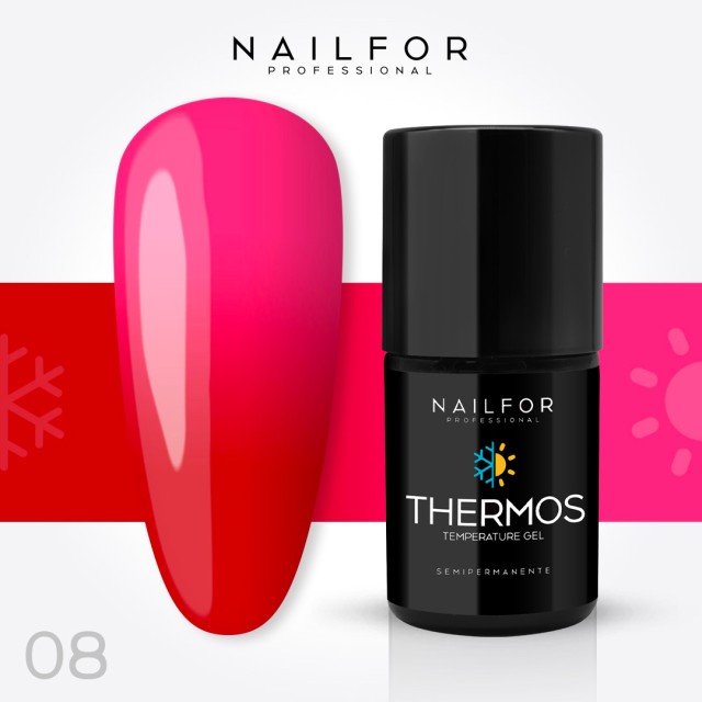 Semipermanente smalto colore per unghie: THERMOS SMALTO SEMIPERMANENTE 08TH Nailfor 8,99 €